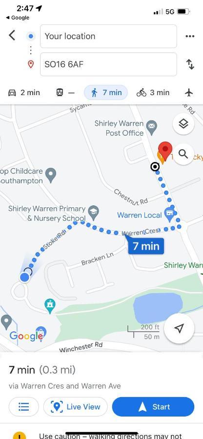 Shirley House 2, Self Catering Guest House, Self Check In, Smart Locks, 10 Min Walk To Southampton General, Aspire And Princess Anne Hospitals, Access To Fully Equipped Kitchen, Excellent Transport Links, Ideal For Longer Stays And Hospital Shifts エクステリア 写真